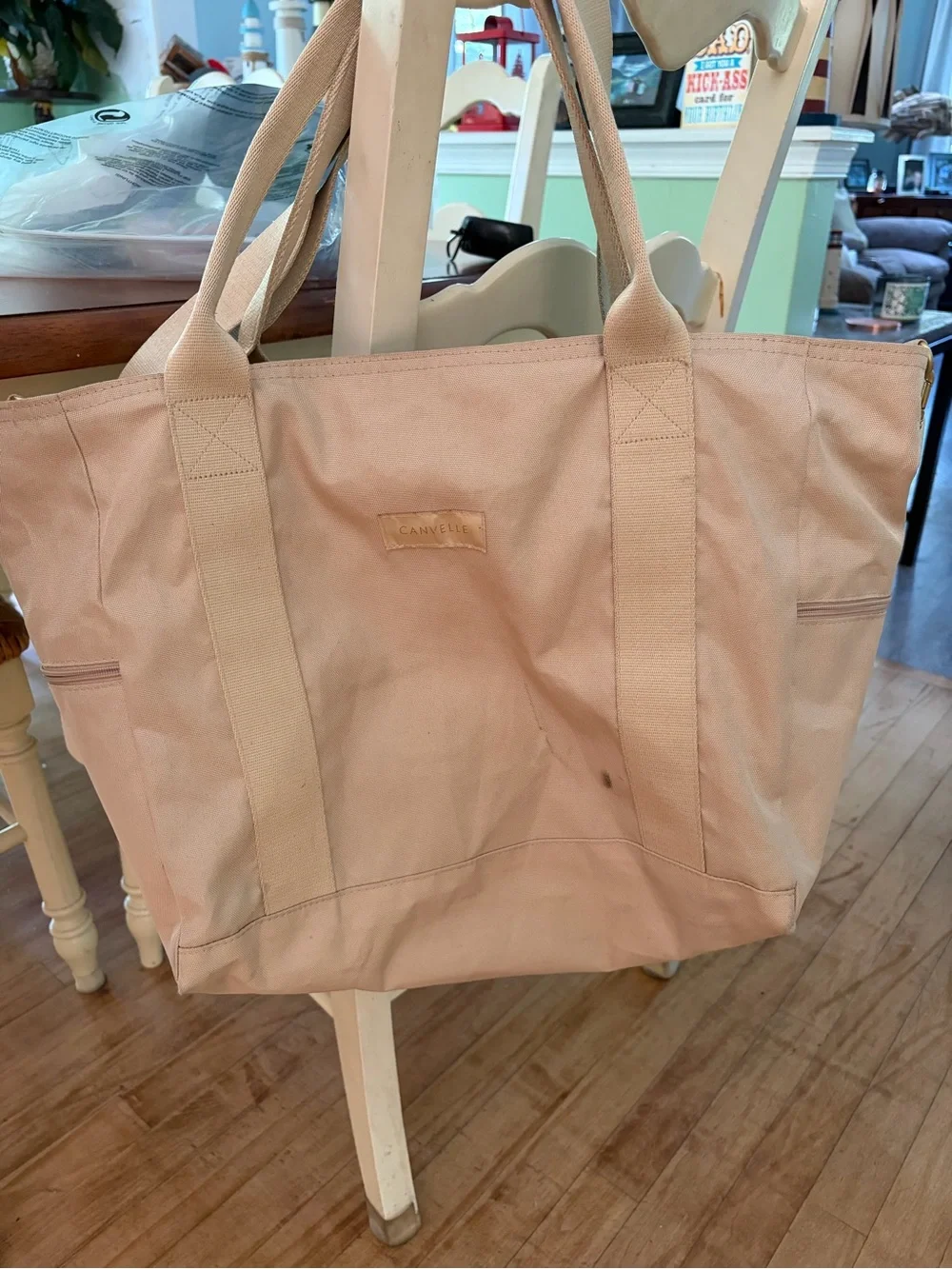 Canvelle Neutral Beige Tote Bag – Classic Everyday Storage